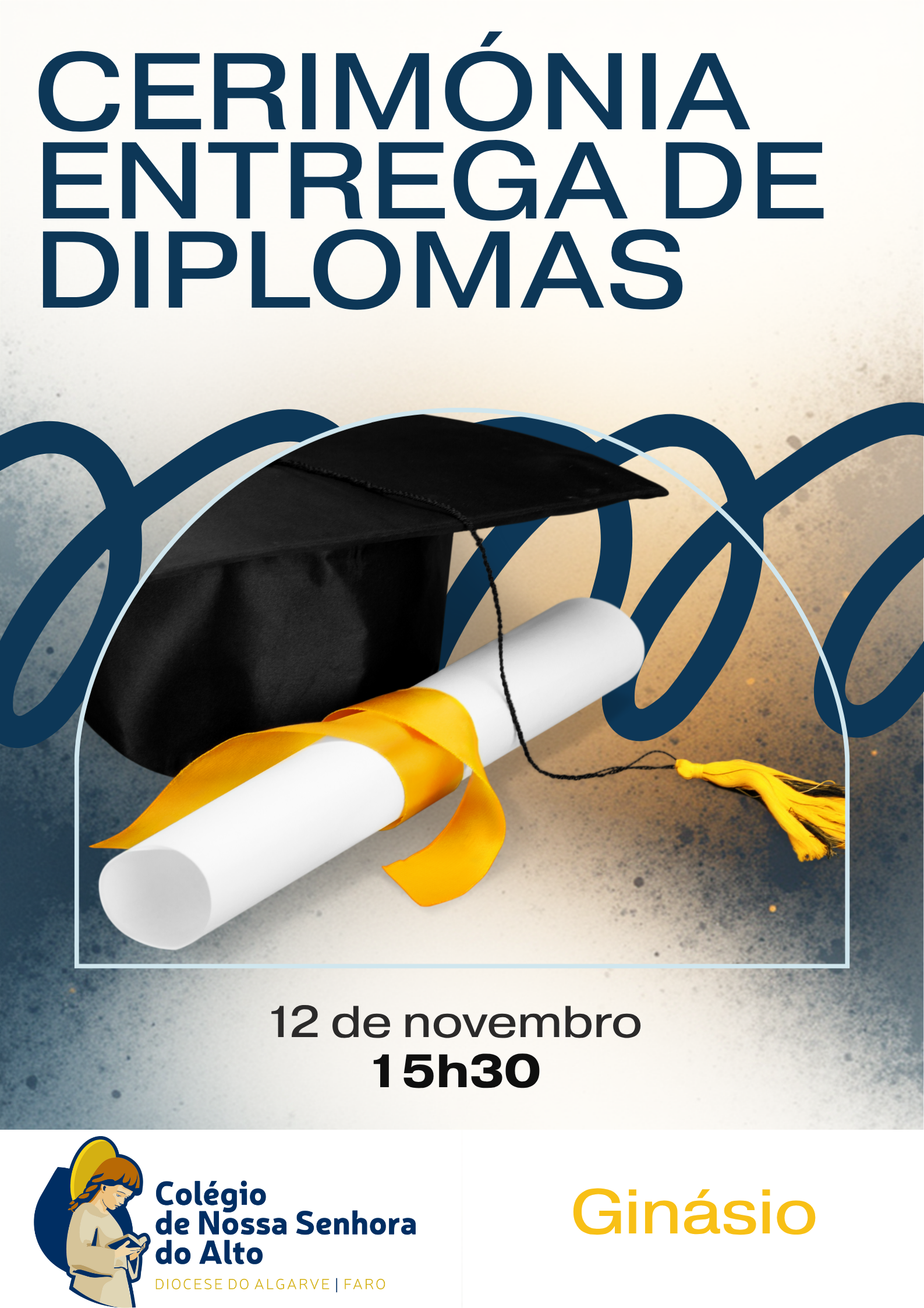 cartaz entrega de diplomas
